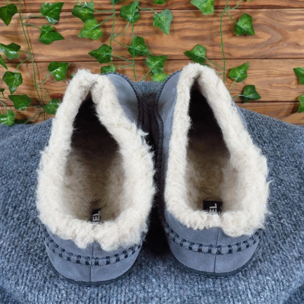 Sorel Falcon Ridge II Mens Slipper Size 13 Indoor Outdoor Quarry Grey Suede‎